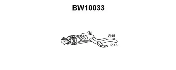 Front Muffler (BW10033)