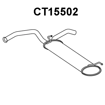 Rear Muffler (CT15502)