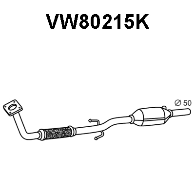 Catalytic Converter (VW80215K)