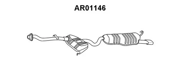 Rear Muffler (AR01146)