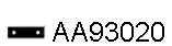Rubber Strip, exhaust system (AA93020)