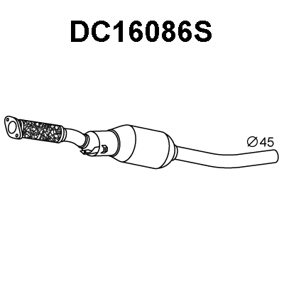 Soot/Particulate Filter, exhaust system (DC16086S)