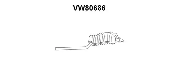 Rear Muffler (VW80686)