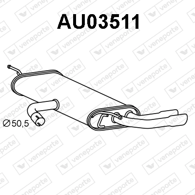Rear Muffler (AU03511)