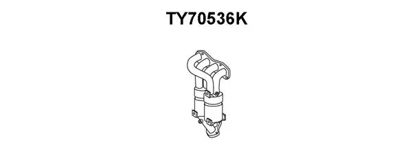 Manifold Catalytic Converter (TY70536K)