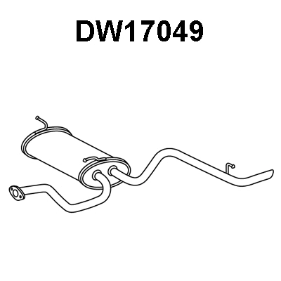Rear Muffler (DW17049)