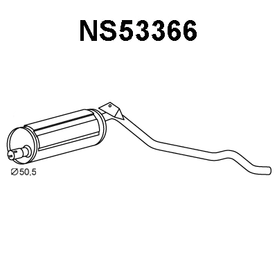 Rear Muffler (NS53366)