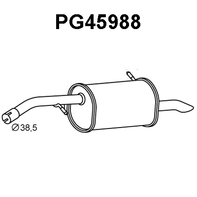 Rear Muffler (PG45988)