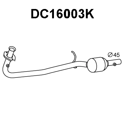 Catalytic Converter (DC16003K)