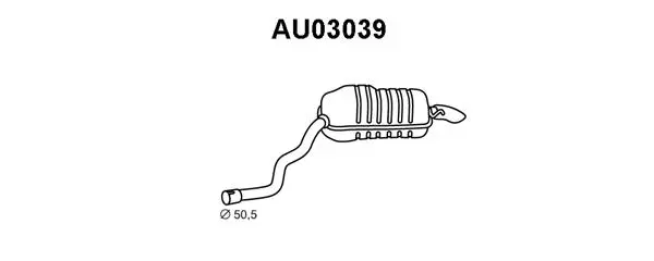 Rear Muffler (AU03039)