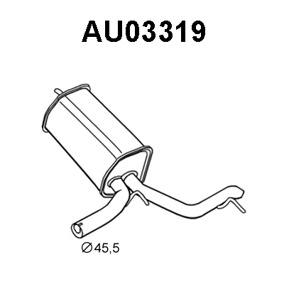 Rear Muffler (AU03319)