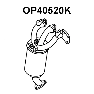 Manifold Catalytic Converter (OP40520K)