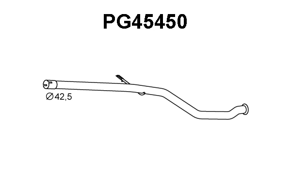 Repair Pipe, catalytic converter (PG45450)
