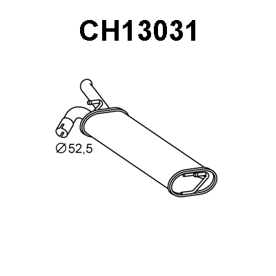 Rear Muffler (CH13031)