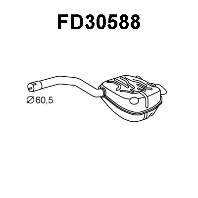 Rear Muffler (FD30588)