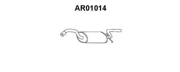 Rear Muffler (AR01014)