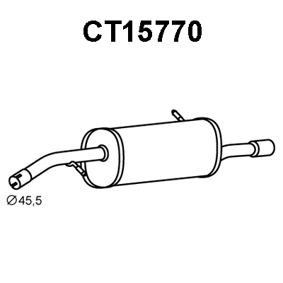 Rear Muffler (CT15770)