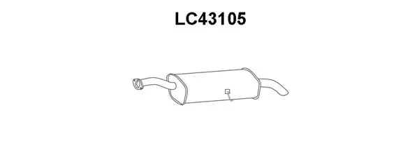Rear Muffler (LC43105)