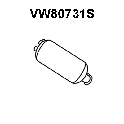 Soot/Particulate Filter, exhaust system (VW80731S)