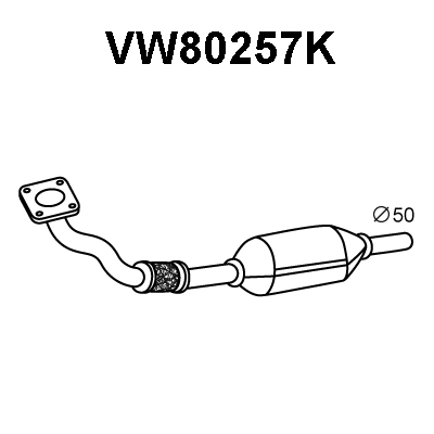 Catalytic Converter (VW80257K)