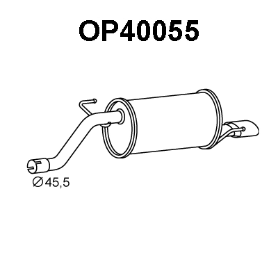 Rear Muffler (OP40055)