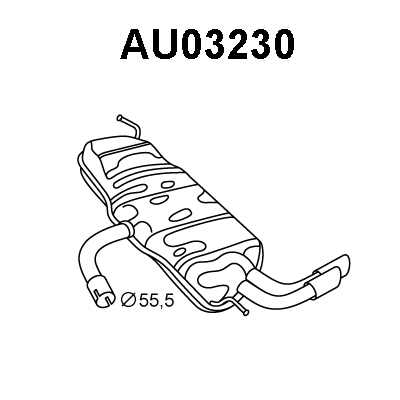 Rear Muffler (AU03230)