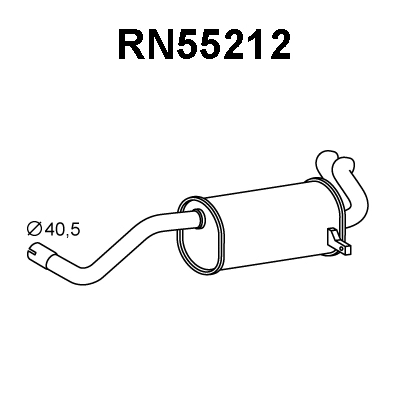 Rear Muffler (RN55212)