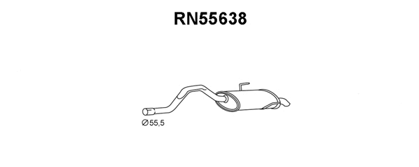 Rear Muffler (RN55638)