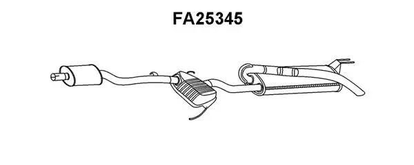 Rear Muffler (FA25345)