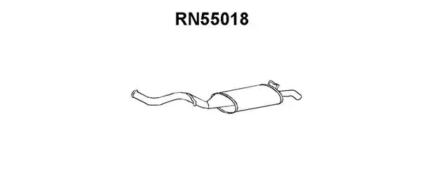 Rear Muffler (RN55018)
