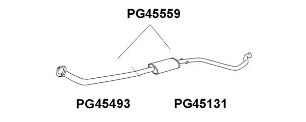 Front Muffler (PG45559)