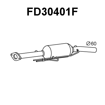 Soot/Particulate Filter, exhaust system (FD30401F)