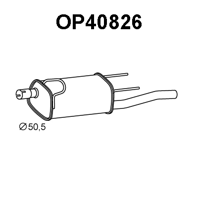Rear Muffler (OP40826)