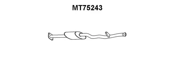 Front Muffler (MT75243)