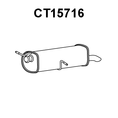 Rear Muffler (CT15716)
