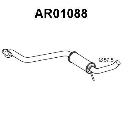 Centre Muffler (AR01088)