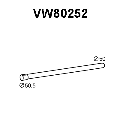 Exhaust Pipe (VW80252)
