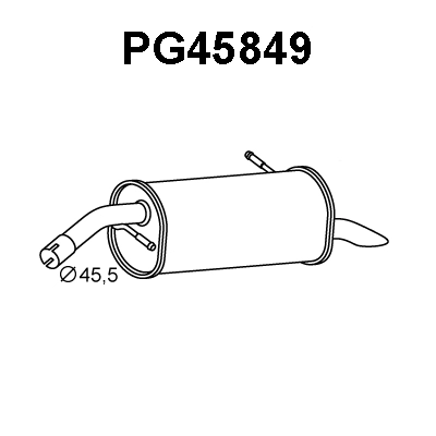 Rear Muffler (PG45849)