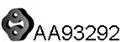 Rubber Strip, exhaust system (AA93292)