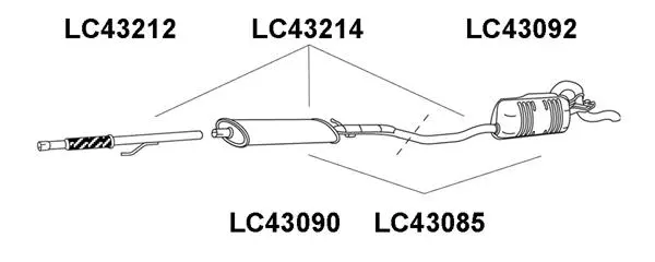 Exhaust Pipe (LC43212)