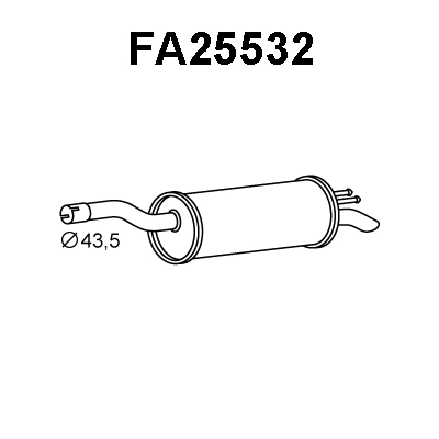 Rear Muffler (FA25532)