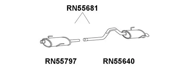 Rear Muffler (RN55681)