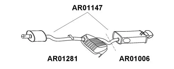 Rear Muffler (AR01006)
