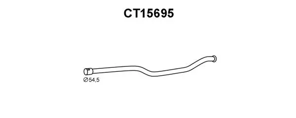 Repair Pipe, catalytic converter (CT15695)