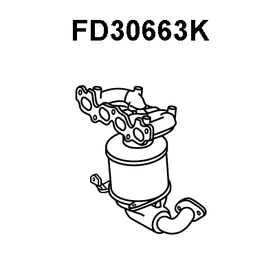Manifold Catalytic Converter (FD30663K)