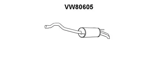 Rear Muffler (VW80605)