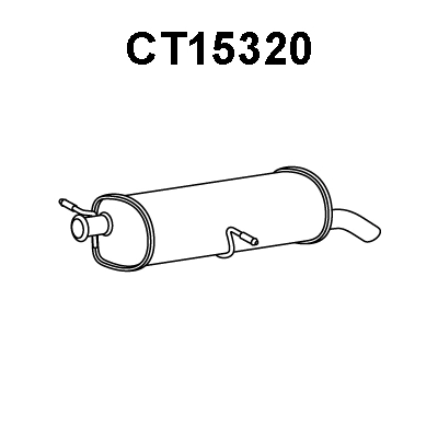 Rear Muffler (CT15320)