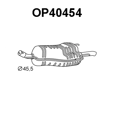 Rear Muffler (OP40454)