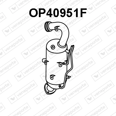 Soot/Particulate Filter, exhaust system (OP40951F)
