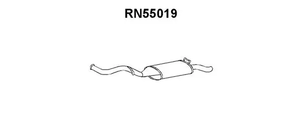 Rear Muffler (RN55019)